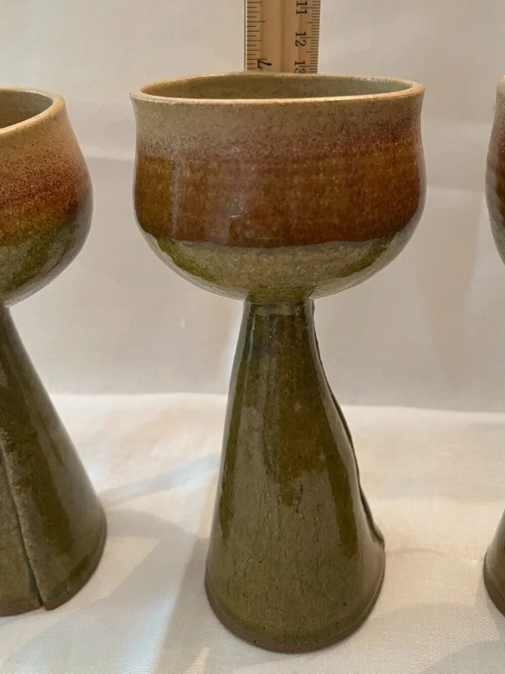 Vintage Studio Art Pottery Goblets